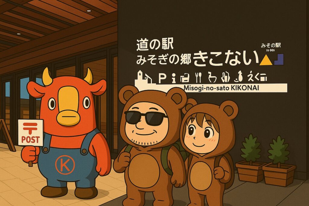 道の駅きこないに来たくま夫婦